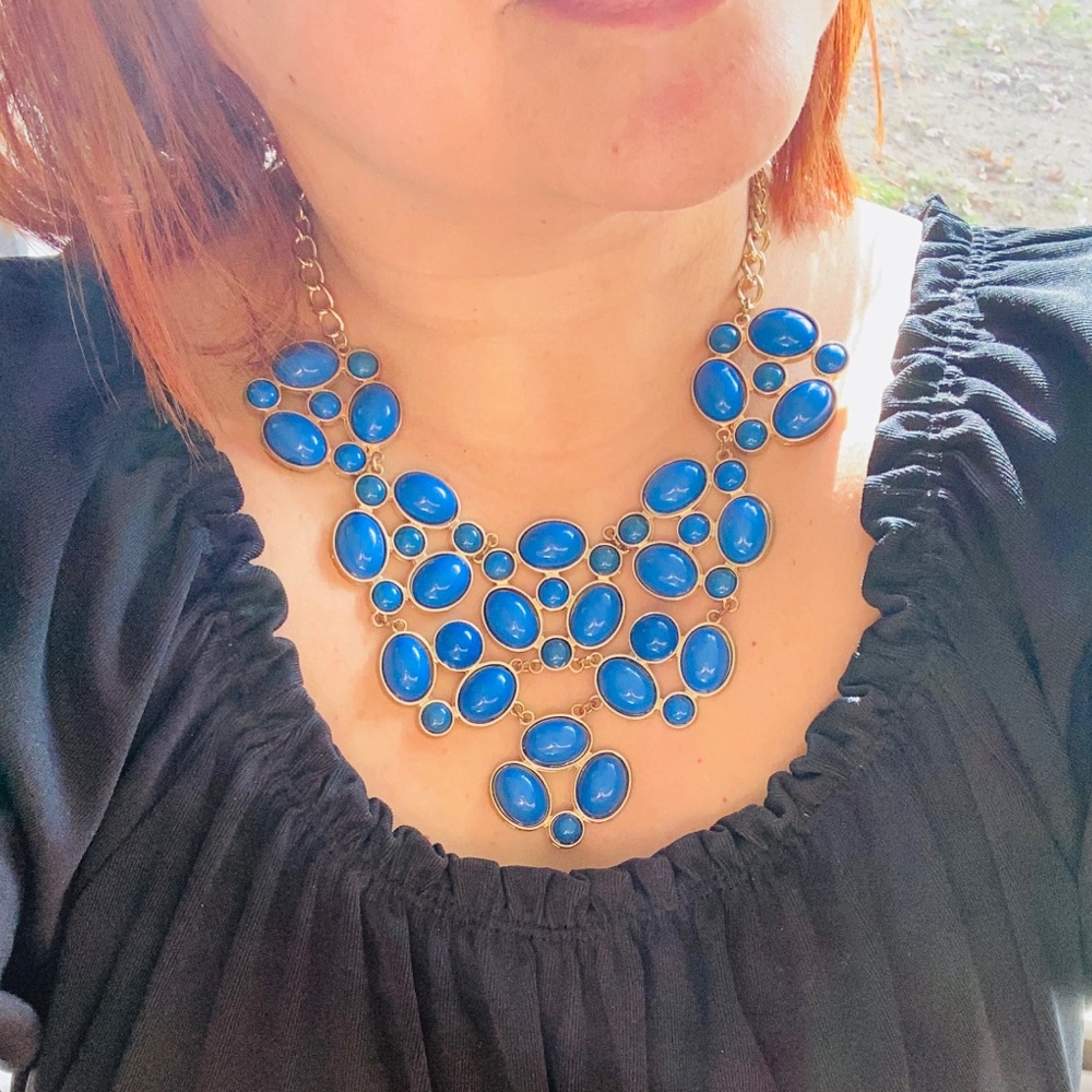 Blue necklace